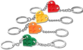 img 2 attached to Keychain Matching Boyfriend Girlfriend Christmas Men's Accessories