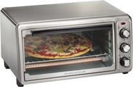 🍞 stainless steel hamilton beach 6-slice countertop toaster oven (31411) with bake pan логотип