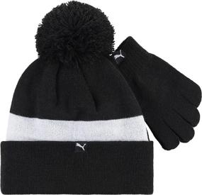 img 2 attached to PUMA Little Evercat Beanie Bright Boys' Accessories at Cold Weather