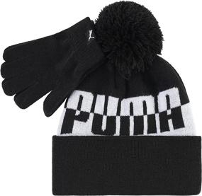 img 3 attached to PUMA Little Evercat Beanie Bright Boys' Accessories at Cold Weather