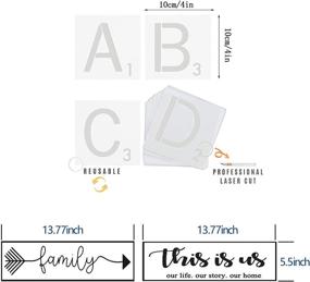 img 3 attached to 🎨 Welcome Painting Stencil Kit for Scrabble Letters Painting, Drawing, & Art Supplies