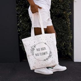 img 3 attached to 🛍️ Organic Cotton Canvas Tote Bag: Durable, Washable, Multi-Purpose Everyday Bag for Shopping & the Perfect Gift