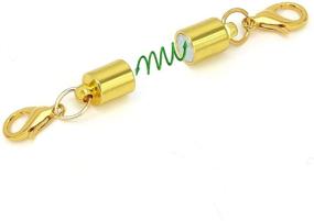 img 2 attached to Enhance Your Jewelry Collection with a Pack of 12 Gold and Silver Magnetic Lobster Clasps