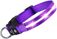 🐶 waterproof rechargeable led dog collar - illuminated adjustable flashing glow-in-the-dark collars by masbrill logo