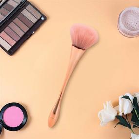 img 1 attached to 🌟 Large Mineral Powder Brush, Kabuki Bronzer Makeup Brush, Soft Fluffy Foundation Brush, Professional Powder and Blush Brush for Everyday Makeup (Grade Color) - Enhance SEO