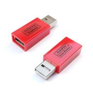 улучшенный блокиратор usb данных portapow (красный 2 шт.) - защита от "джус джекинга логотип