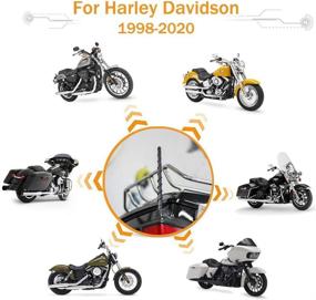 img 3 attached to 🏍️ Радиоантенна KSaAuto H3 для мотоцикла с функцией приема AM/FM, спиралью длиной 7 дюймов, медным сердечником и винтом, гибким резиновым материалом, подходит для Harley Davidson Road Street Electra Tour Glide (выбор из 20 типов)