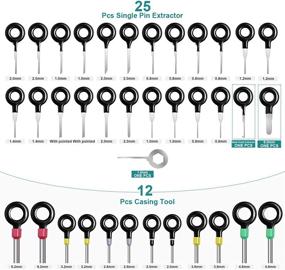 img 3 attached to 🔧 Zoizocp 77Pcs Terminal Removal Tool Kit for Car Connector - Efficient Terminal Ejector & Pin Extractor Tool