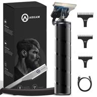 🧔 arkam beard trimmer for men: cordless hair grooming kit with water-resistant design, 3 attachments, straight razor & brush – fast charging electric manscape clippers logo