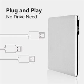 img 3 attached to Portable USB 3.0 External Blu-Ray DVD/BD/CD Drive: Ultra-Thin 3D Blu-ray Player/Writer/Burner for MacBook Pro Air, Apple Mac & More