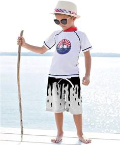img 1 attached to 🍍 Pineapple Swimwear Bathing Suits for Boys - RAISEVERN's Stylish Swimwear Collection