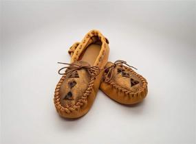 img 1 attached to 👞 Realeather Crafts Leather Moccasin Kit, Size 10/11: Get Stylish with Gold/Tan!