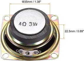 img 1 attached to Премиум 3 Вт 4 Ом DIY магнитная динамика: качественный заменительный динамик от uxcell