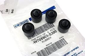 img 2 attached to 🚗 OEM Ford Ranger F150 Lincoln 16.5MM Exterior Rubber Bumpers Set of 4 - W705903S300