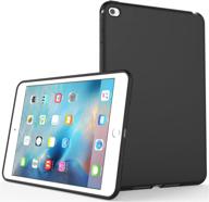 📱 senon slim matte tpu rubber case for ipad mini 4 (2015 edition) - protective cover, black logo