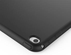 img 1 attached to 📱 SENON Slim Matte TPU Rubber Case for iPad Mini 4 (2015 Edition) - Protective Cover, Black