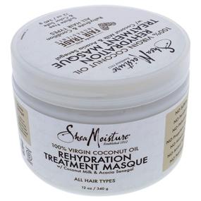 img 1 attached to Shea Moisture 100% Pure Virgin Coconut Oil Rehydration Treatment Masque, 12 oz - Unisex Masque