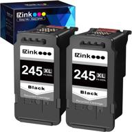 🖨️ e-z ink (tm) remanufactured canon 245xl ink cartridge: compatible with pixma ts3120, mg2520, mx492, tr4520, ts202, mg2525, mg3022, mg2522, mg2922 (2 black) logo