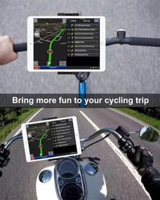 img 3 attached to 🚲 Woleyi Bike Tablet Mount: 360 Rotation Holder for iPad Pro/Air/Mini, iPhone, Samsung Galaxy Tabs & More Cellphones and Tablets