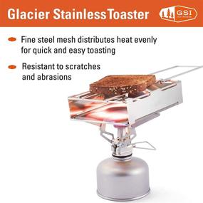 img 1 attached to GSI Outdoors Glacier Stainless Toaster