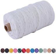 🎨 ann bully colorful 3mm macrame cord: high-quality diy natural yarn macrame rope supplier and crafts material logo