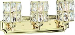 img 3 attached to 💡 Doraimi 3 Light Crystal Wall Sconce: Elegant Champagne Finish for Modern Bathroom Lighting