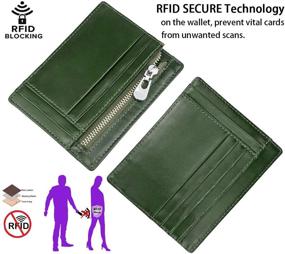 img 2 attached to 💼 Holder Pocket Wallet Zipper for Men – Stylish Accessories, Wallets, and Organizers for Cards & Cash