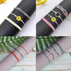 img 1 attached to 📿 YANCHUN Aesthetic Bracelets: Trendy & Waterproof Anklets for Teen Girls, Women, and Men