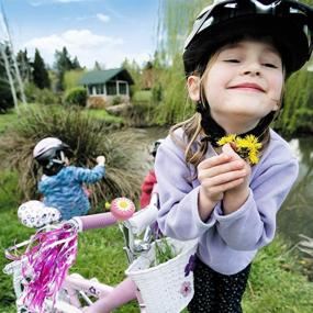 img 3 attached to 🚲 Enhance Your Child's Bike with IEALODS 1 Pack Kids Bike Bell, 1 Pack Bike Pinwheels, and 2 Pack Kids Bike Streamers!