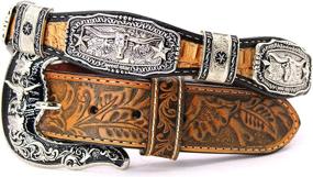 img 4 attached to Western Leather Longhorn Rooster Star Women's Accessories
