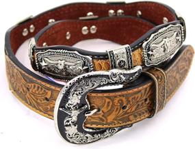 img 3 attached to Western Leather Longhorn Rooster Star Women's Accessories