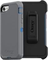 otterbox defender series case for iphone se (2nd gen - 2020) - marathoner (cowabunga blue/gunmetal grey) logo