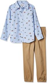 img 4 attached to 👖 Kids Headquarters Boys' Clothing Sets: Shirt and Pants for Stylish Kids