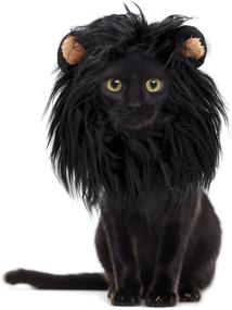 img 4 attached to Onmygogo Lion Mane Wig for Cats and Dogs: Fun Halloween and Christmas Pet Costumes