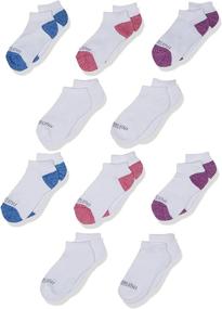 img 3 attached to Fruit of the Loom Girls' Everyday Cushion Socks - Pack of 10 Pairs