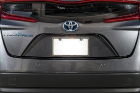 img 2 attached to Premium Slim Chrome Stainless Steel License Plate Frame: KA LEGEND T304, Two Hole, Mirror Finish, Front or Rear with Metal Screw Cap