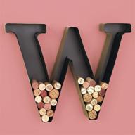 🍾 stylish metal monogram wine cork holders-w – preserve memories in personalized style! логотип