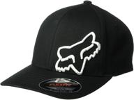 fox youth flexfit black white boys' accessories in hats & caps logo
