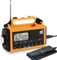 экстренный портативный фонарик с коротковолновым радио, наушниками и домашним аудио логотип
