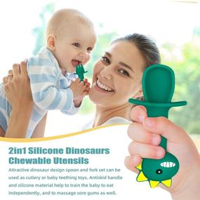 img 2 attached to 🦕 Discover the TitaCare Waterproof Dinosaurs Silicone: Perfect Self-Feeding Solution!