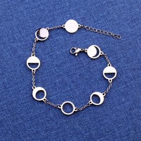 img 1 attached to 🌙 Lunar Phase Bracelet Goddess Jewelry Celestial Moon Cycle Bracelet