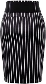 img 3 attached to Belle Poque KK271 1: Stretchy Business Women's Skirts for Stylish Professionals