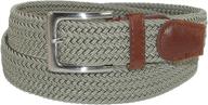 elastic braided stretch silver men's belts - ctm accessory upgrade логотип