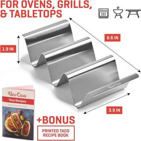 img 1 attached to 🌮 Maximize Taco Enjoyment with Uno Casa Taco Holders Set