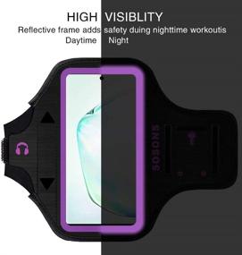 img 2 attached to Water Resistant Sports Gym Armband Case for Samsung Galaxy Phones - Fits Galaxy Note 8/9/10/10+, Galaxy S8/S9/S10/S20+ with Slim Cases