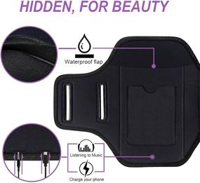 img 1 attached to Water Resistant Sports Gym Armband Case for Samsung Galaxy Phones - Fits Galaxy Note 8/9/10/10+, Galaxy S8/S9/S10/S20+ with Slim Cases