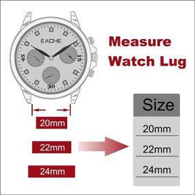 img 3 attached to 🔒 Premium EACHE Leather Genuine Straps Buckle: Authentic Style and Durability