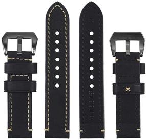 img 1 attached to 🔒 Premium EACHE Leather Genuine Straps Buckle: Authentic Style and Durability