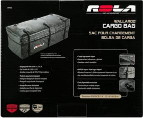 img 1 attached to ROLA 59102 Wallaroo Cargo Bag: Ultimate Rainproof Expandable Hitch Tray Carrier in Black