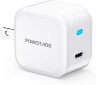 🔌 upoweradd usb c wall charger with pd port | 20w fast charge | compatible with iphone 13/12 pro/max, ipad pro | cable not included logo